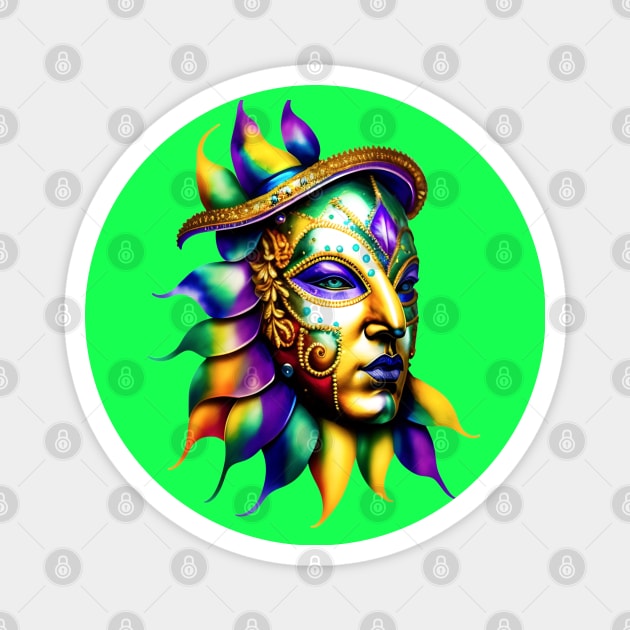 Mardi Gras Mask Magnet by tfortwo